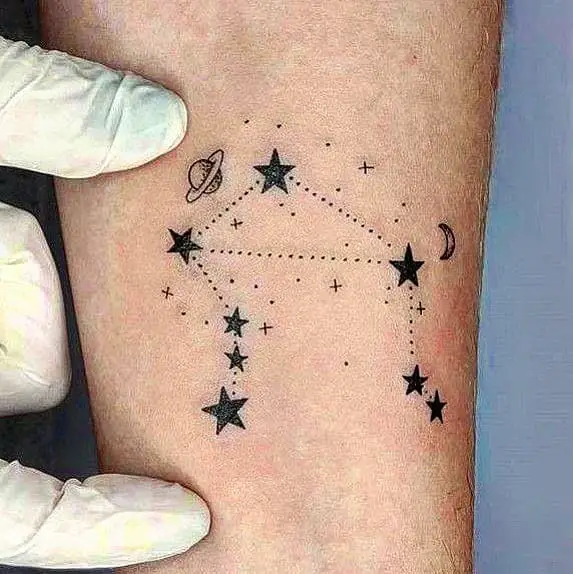 Libra Constellation Tattoo 3