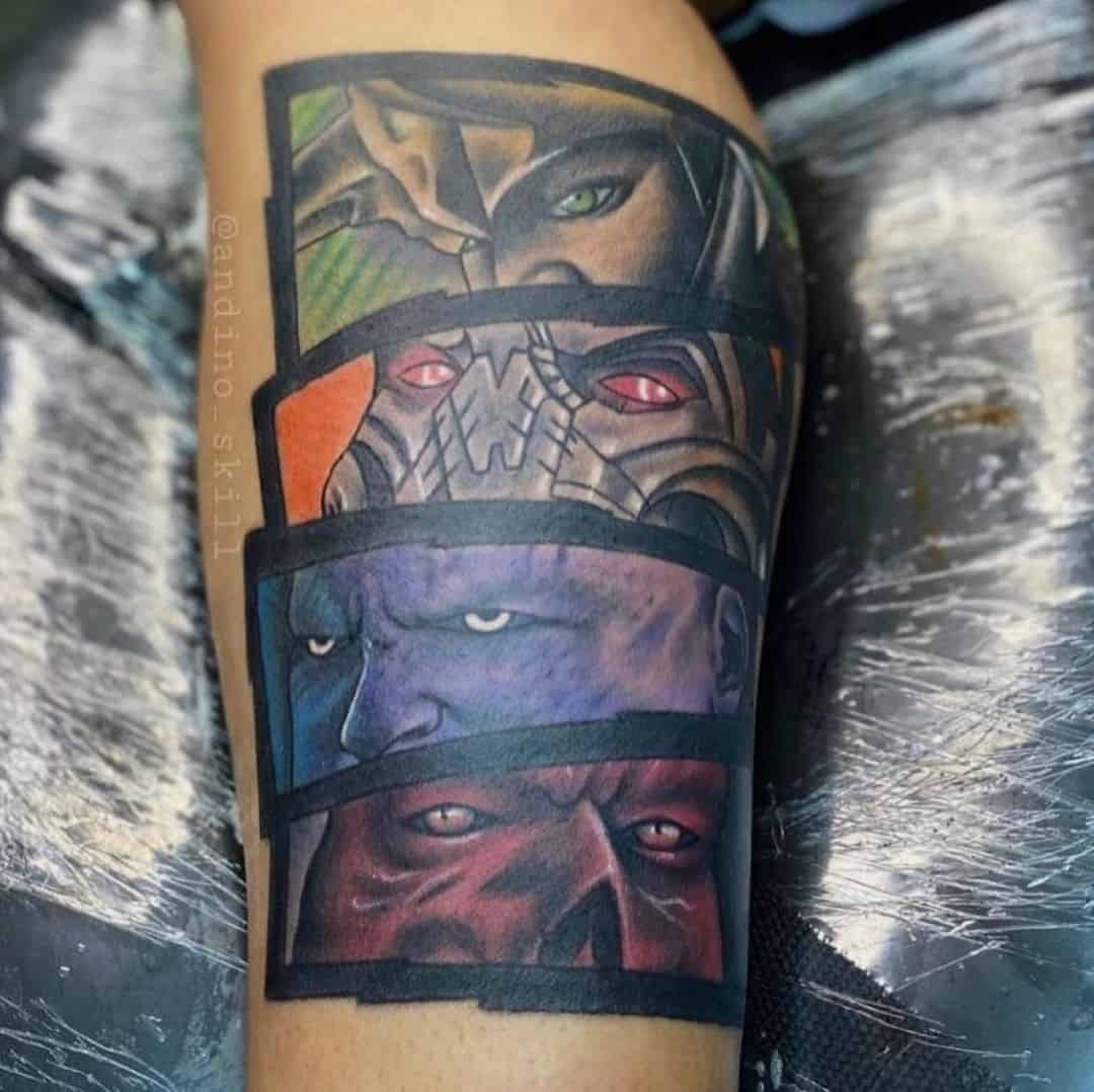 Avengers Scary Tattoo 