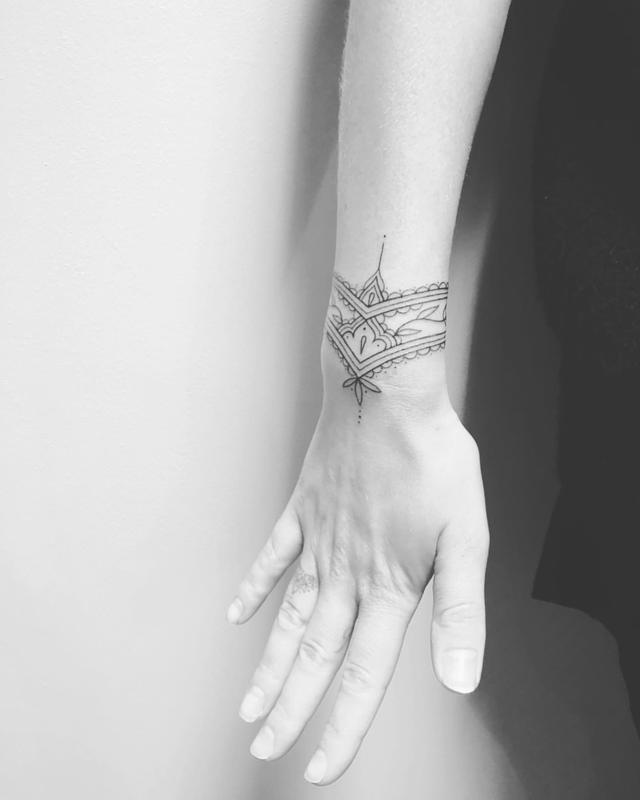 Mandala Wrist Tattoo 1