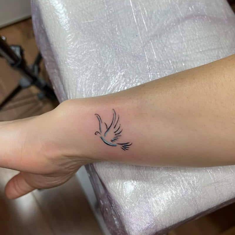 The Dove Wrist Tattoo 3