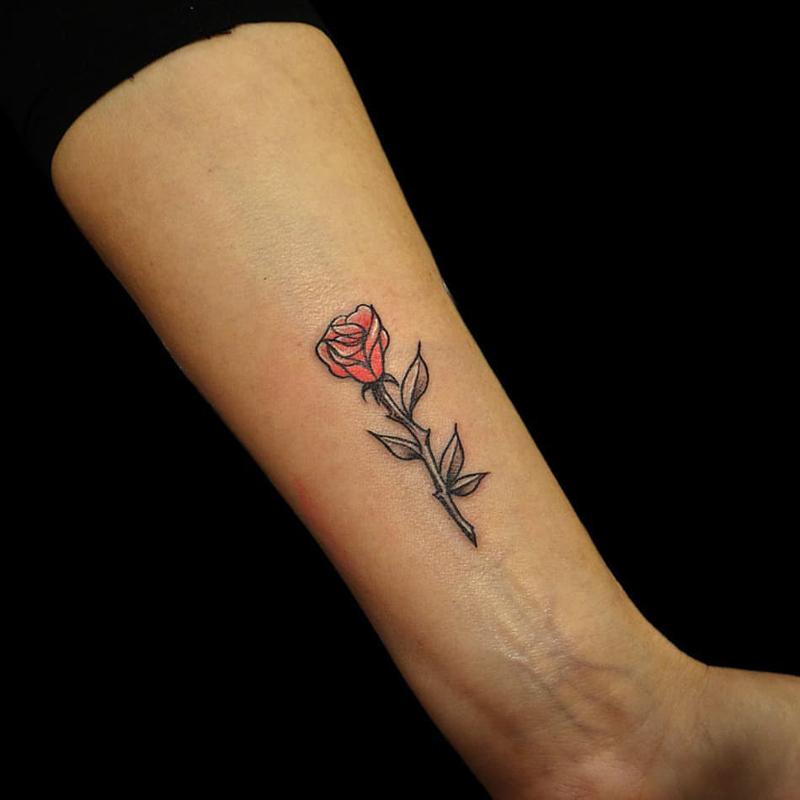 Wrist Rose Tattoo 1