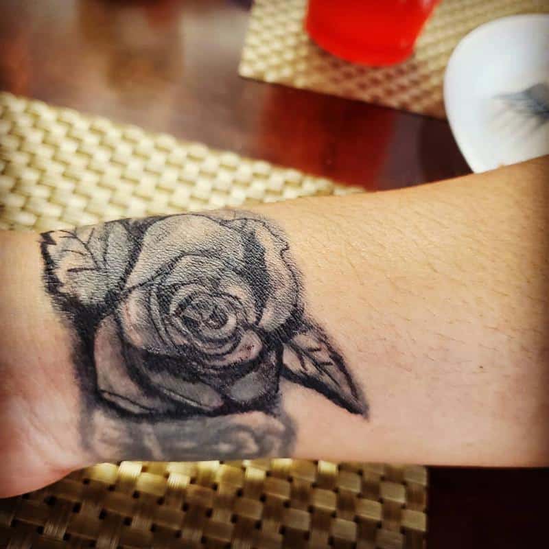 Wrist Rose Tattoo 2