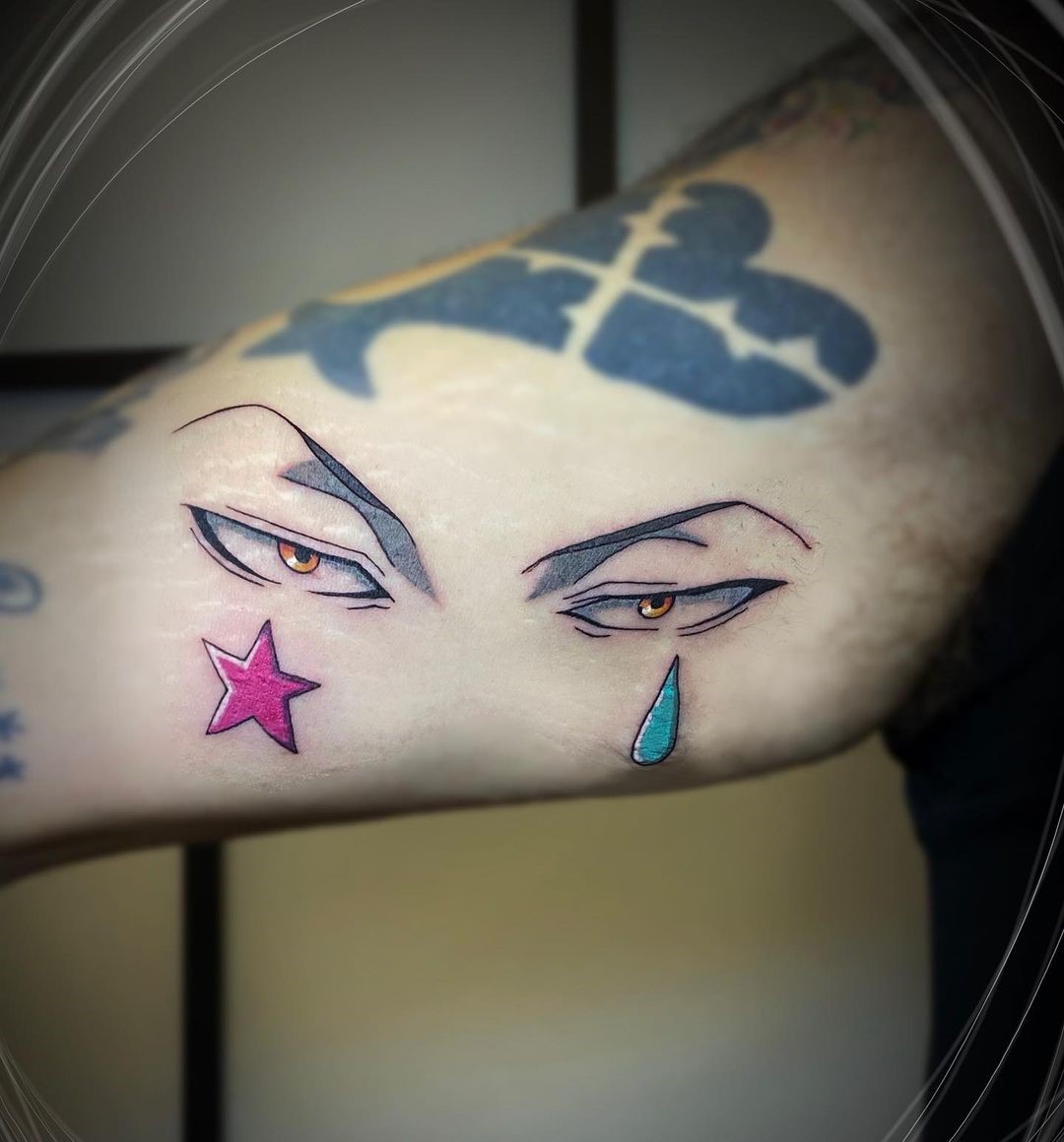 Star & Tear Phantom Troupe Tattoo