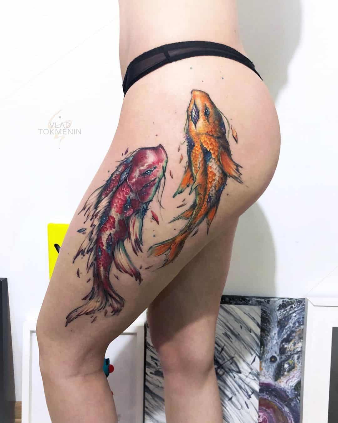 Koi Fish Tattoo Designs For Women 2
