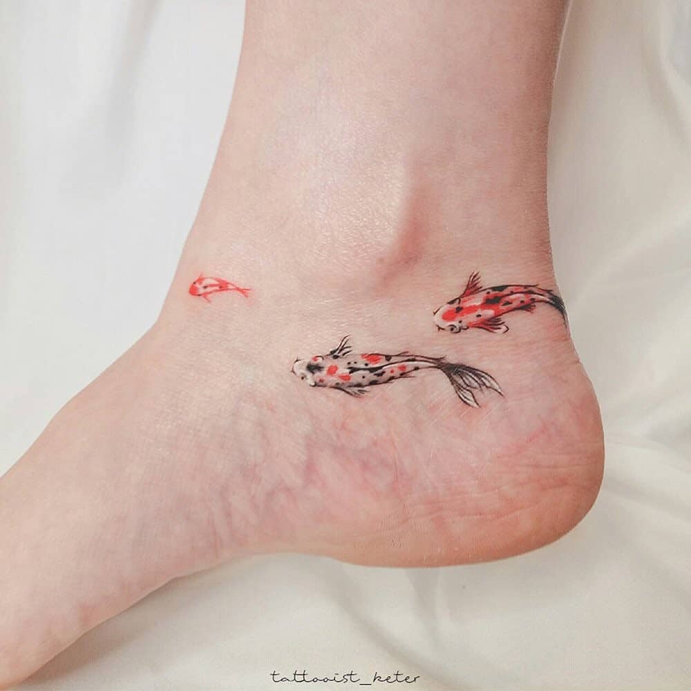 Koi Fish Tattoo Designs For Women 3