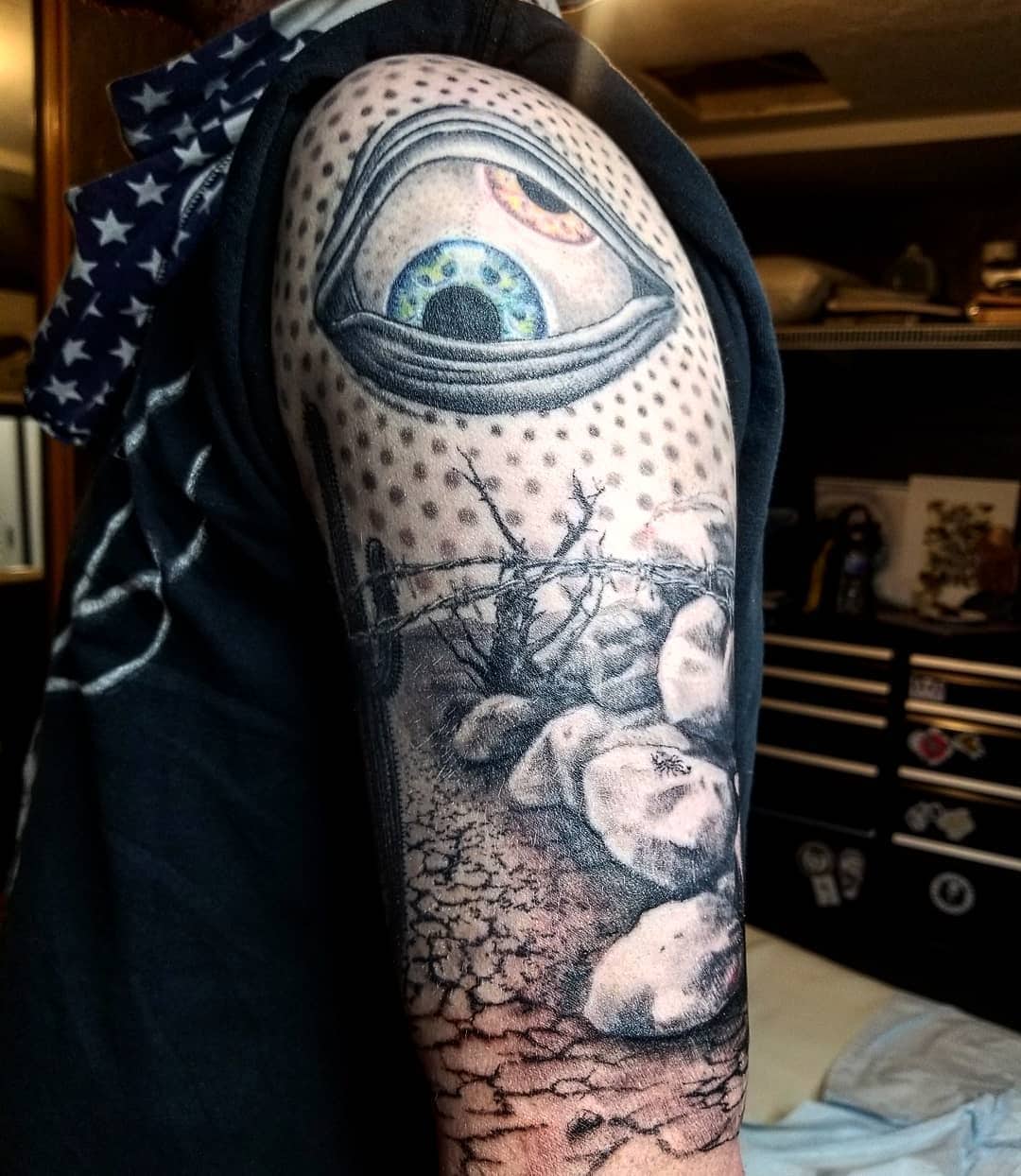 Surrealist Half Sleeve Tattoo