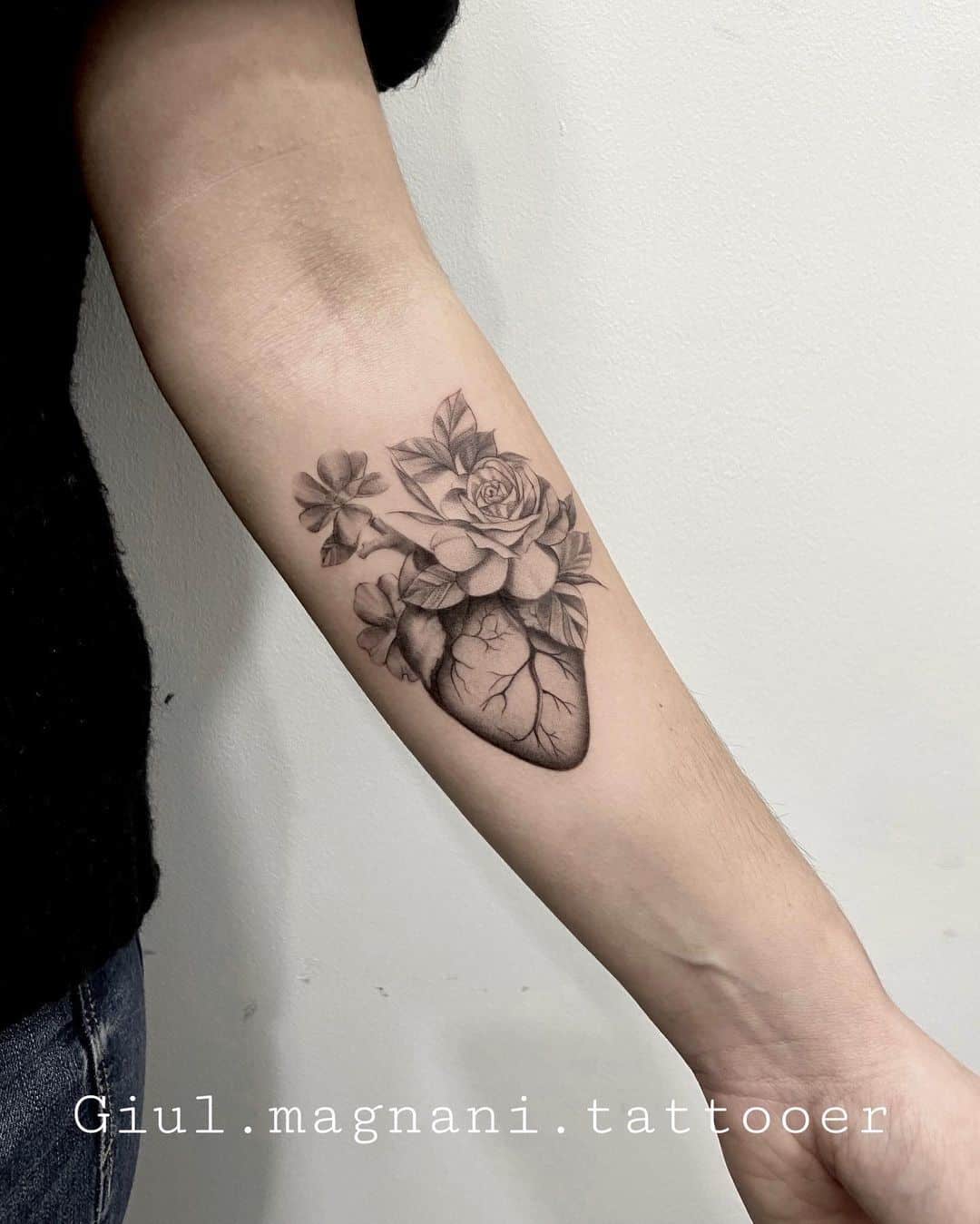 Heart Tattoos On Wrist And Forearm