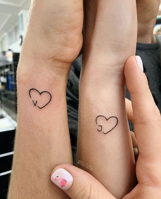 6. Small Simple Heart Tattoos 
