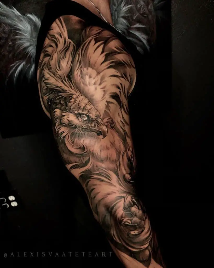 Realism Phoenix Tattoo Idea  BlackInk
