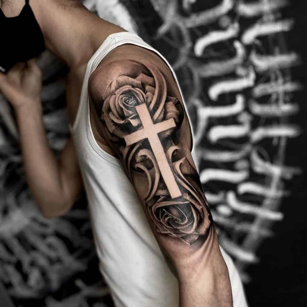 26 Tattoo Designs That Show Strength (Religious, Lotus, Animal,  Motivational Phrases and Circle) - Saved Tattoo