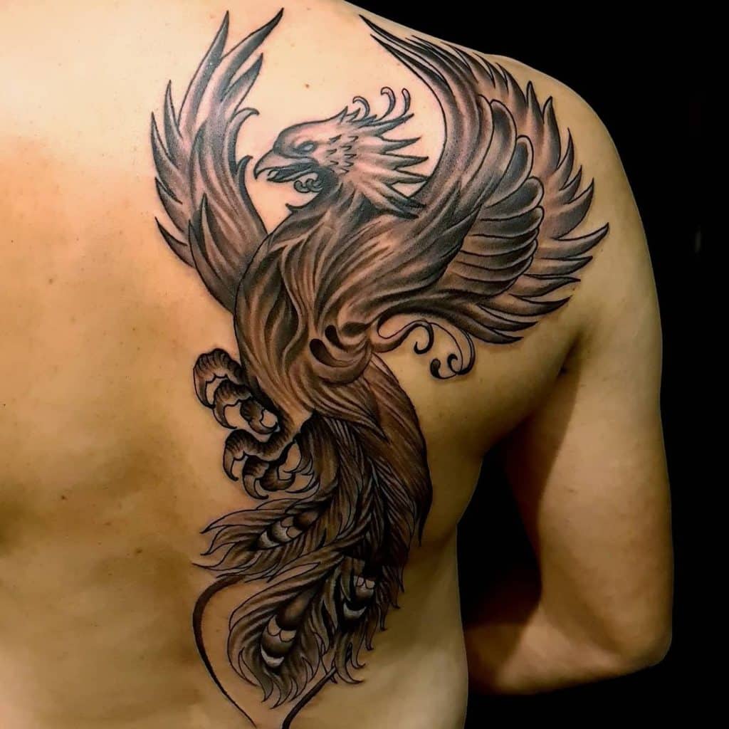 shoulder Phoenix Tattoo men