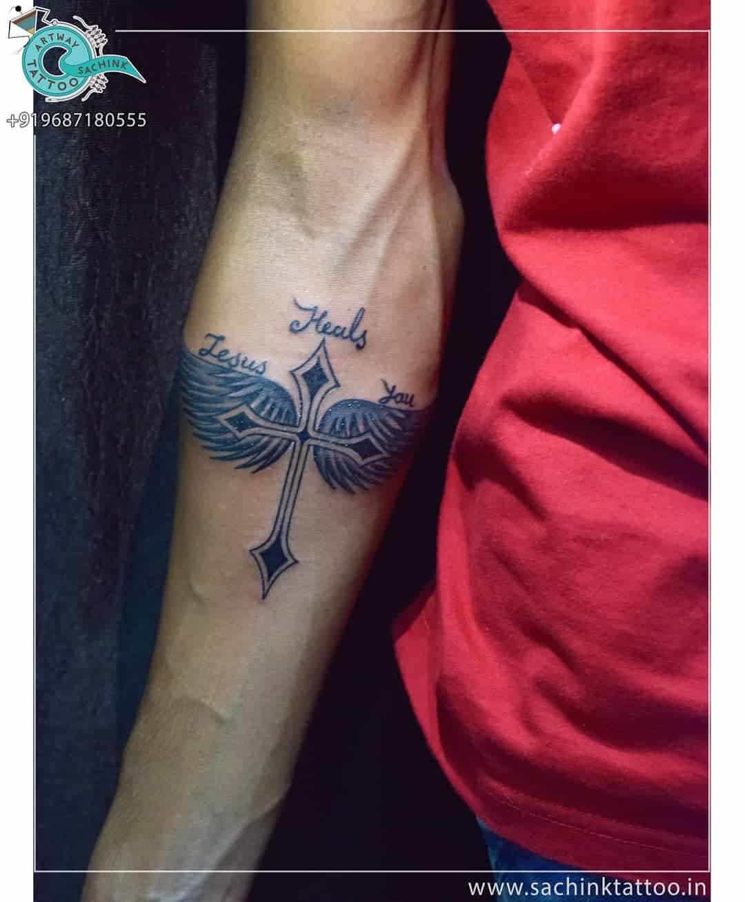 Cross Tattoos, saved tattoo, 16