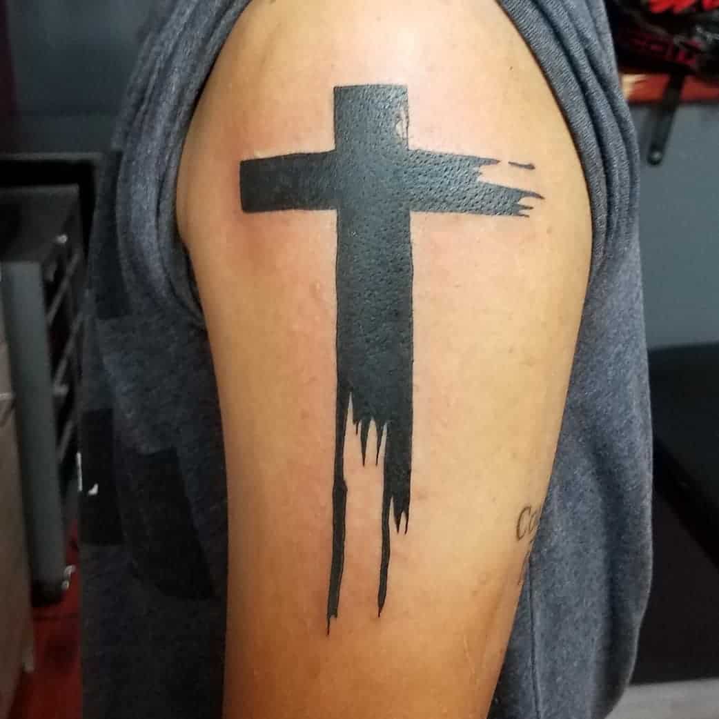 Discover 97+ about simple cross tattoo latest - in.daotaonec