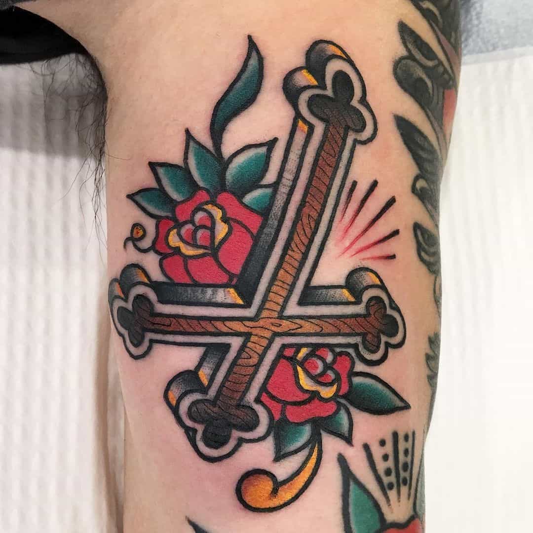 Cross Tattoos, saved tattoo, 30