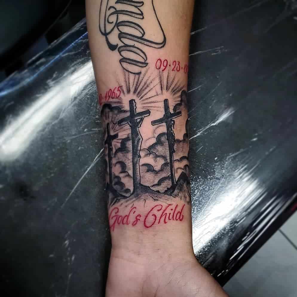 Cross Tattoos, saved tattoo, 7