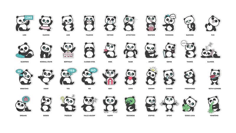 Different Panda Styles
