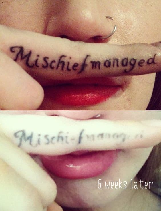Are finger tattoos a bad idea
