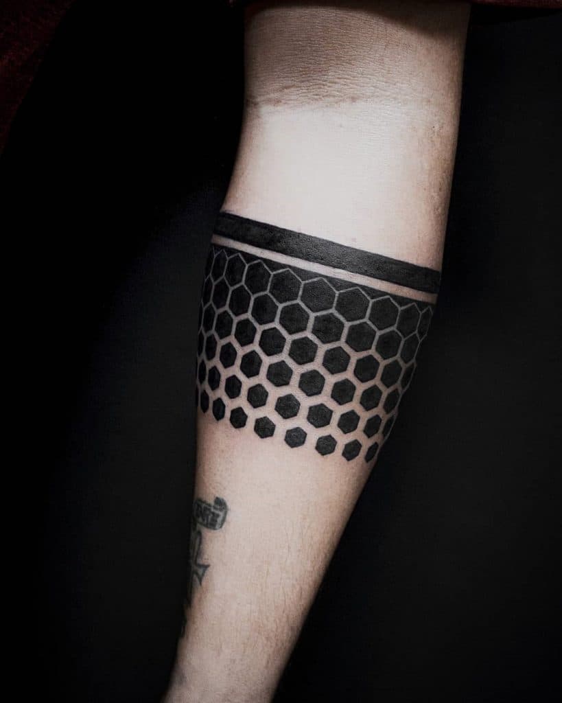 Hexagon Armband Tattoo
