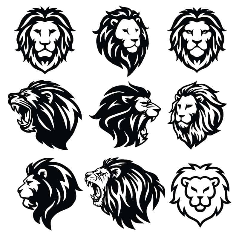 Löwen-Tattoo-Design erklärt