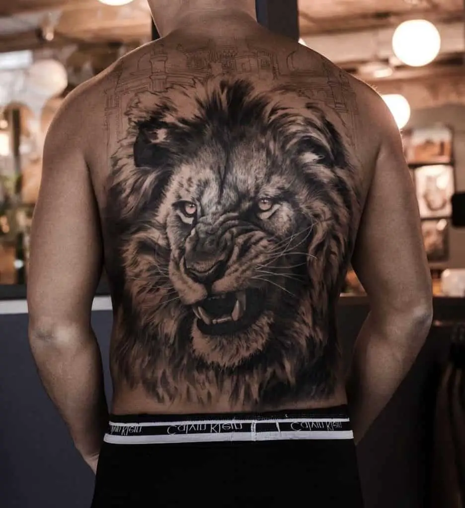 Protection Tattoo Ideas, saved tattoo, African Lion