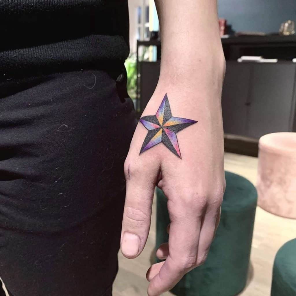 The Canvas Arts) Temporary Tattoo Waterproof For Mens & Women Wrist, Arm,  Hand, Neck X-161 (Stars Tattoo) Size 60mmX105mm : Amazon.in: Beauty