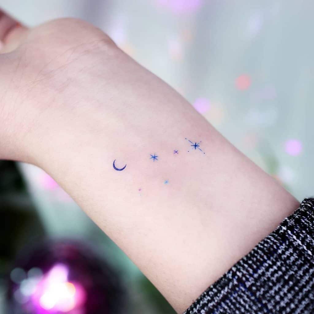 Small Star Outline Temporary Tattoo (Set of 3) – Small Tattoos