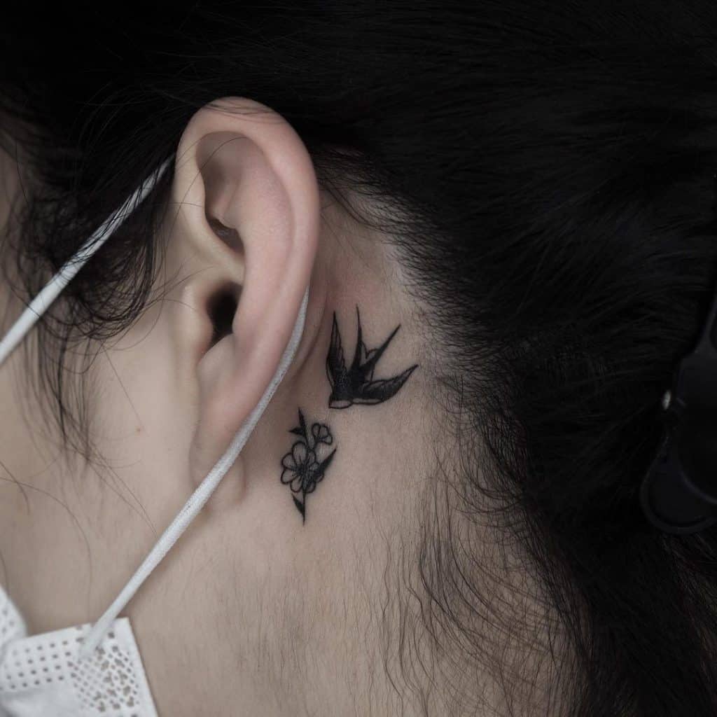 14 Swallow Tattoo Designs On Different Part Of Your Body - Saved Tattoo