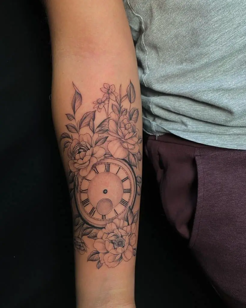 Endless Love clock tattoo