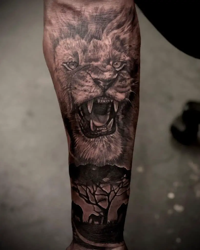 23 Lion Tattoo Design Ideas (Meaning and Inspirations) - Saved Tattoo