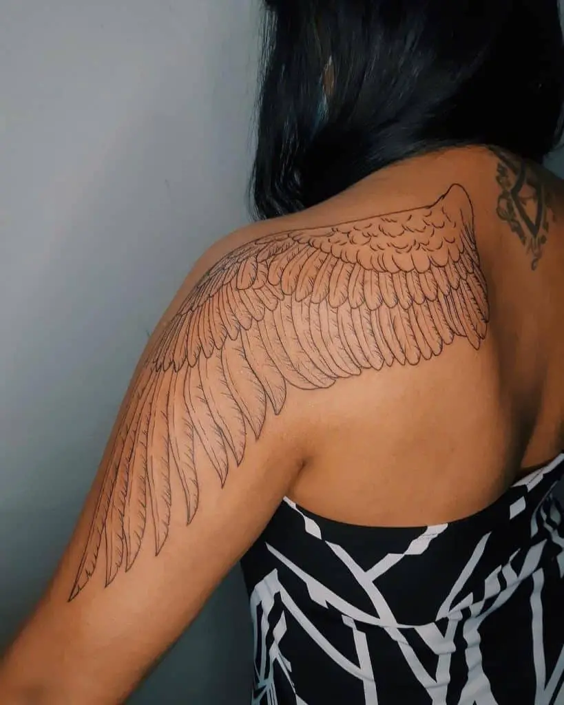 Back Shoulder Tattoo Women