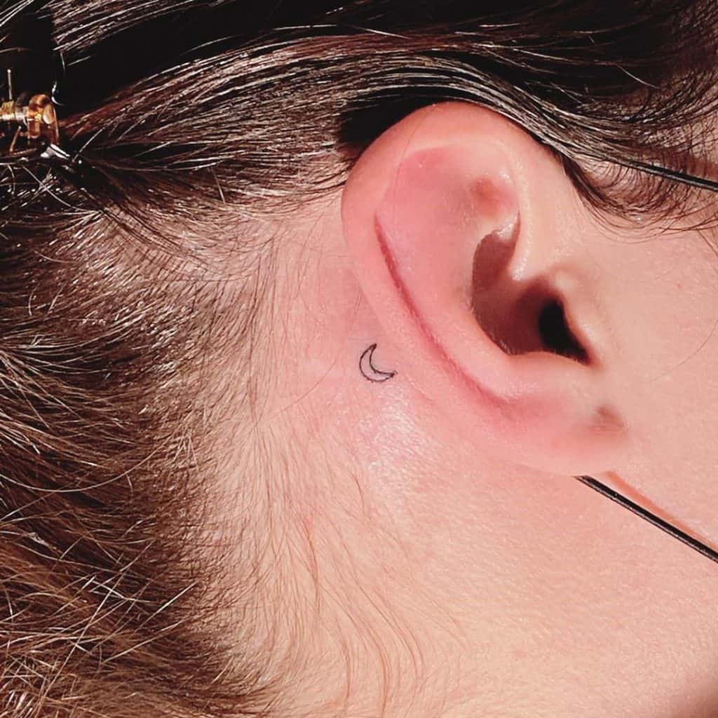 Behind Ear Tattoo 2