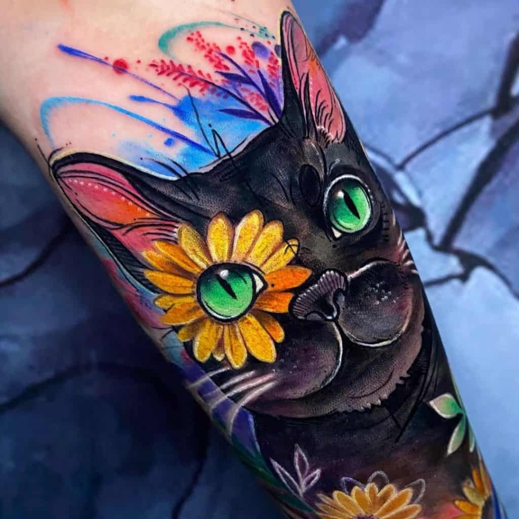 68 Unique And Cute Cat Tattoos That Will Make You 
