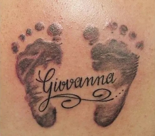 Kids Names Tattoo Ideas, saved tattoo, foot p 2