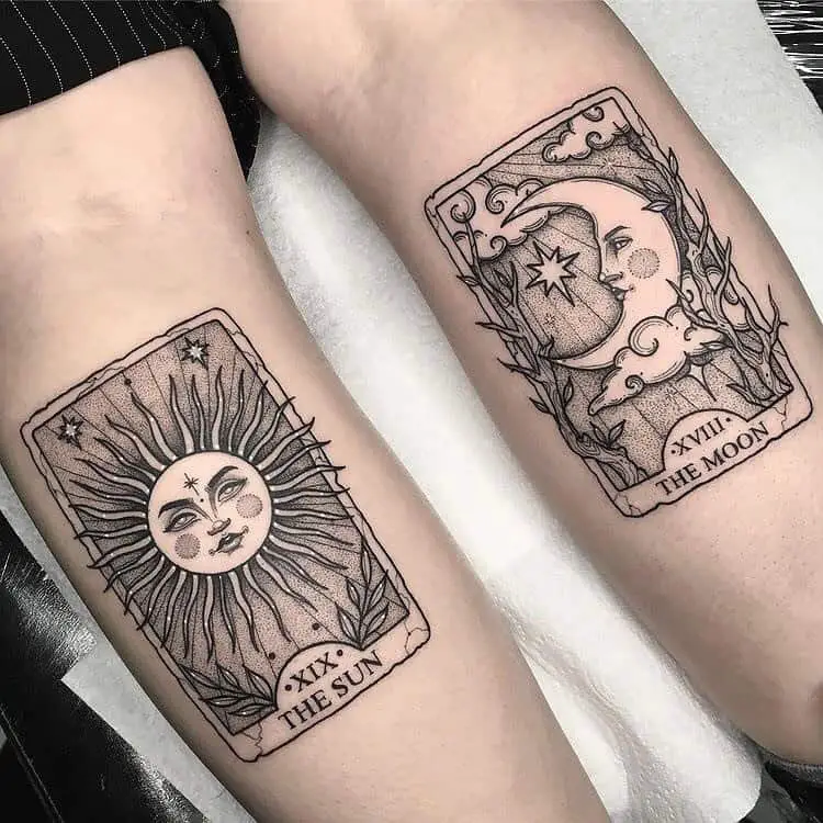 Sun and Moon Tattoos: Meaning and 47 Best Design Ideas - Saved Tattoo