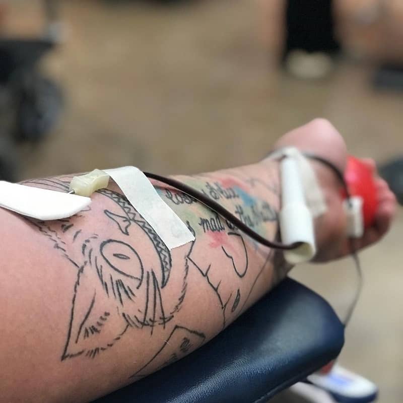 Can You Donate Blood If You Have Tattoo? - Saved Tattoo