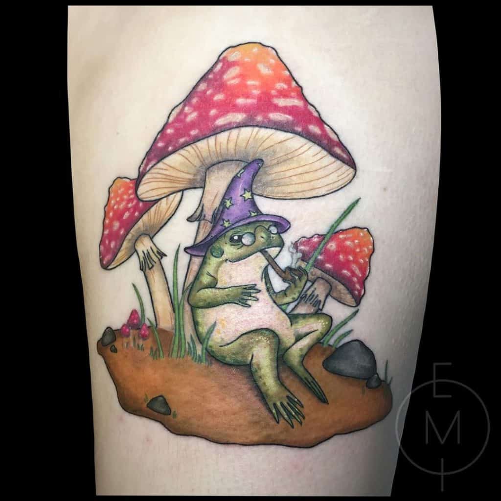 Animals and Mushroom Tattoo Design 2