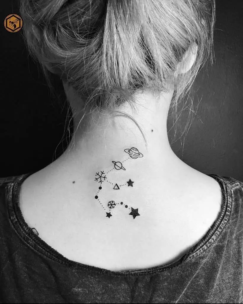 Aquarius Constellation Tattoos 1