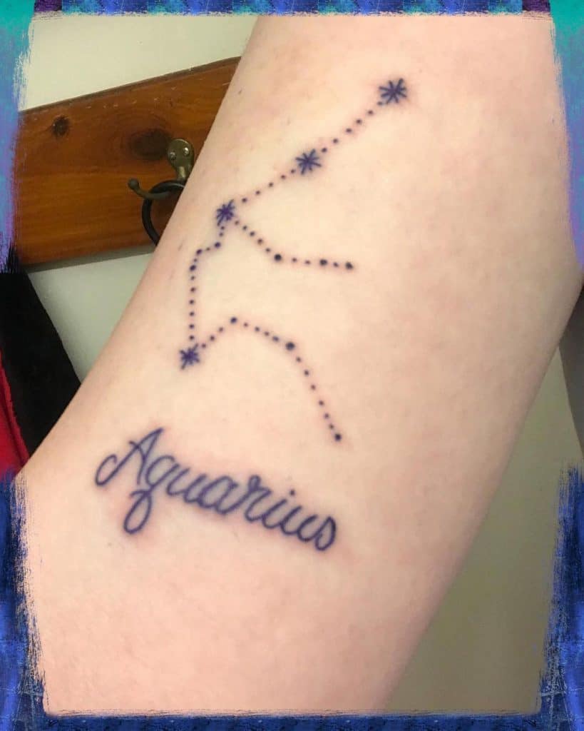 Aquarius Constellation Tattoos 2