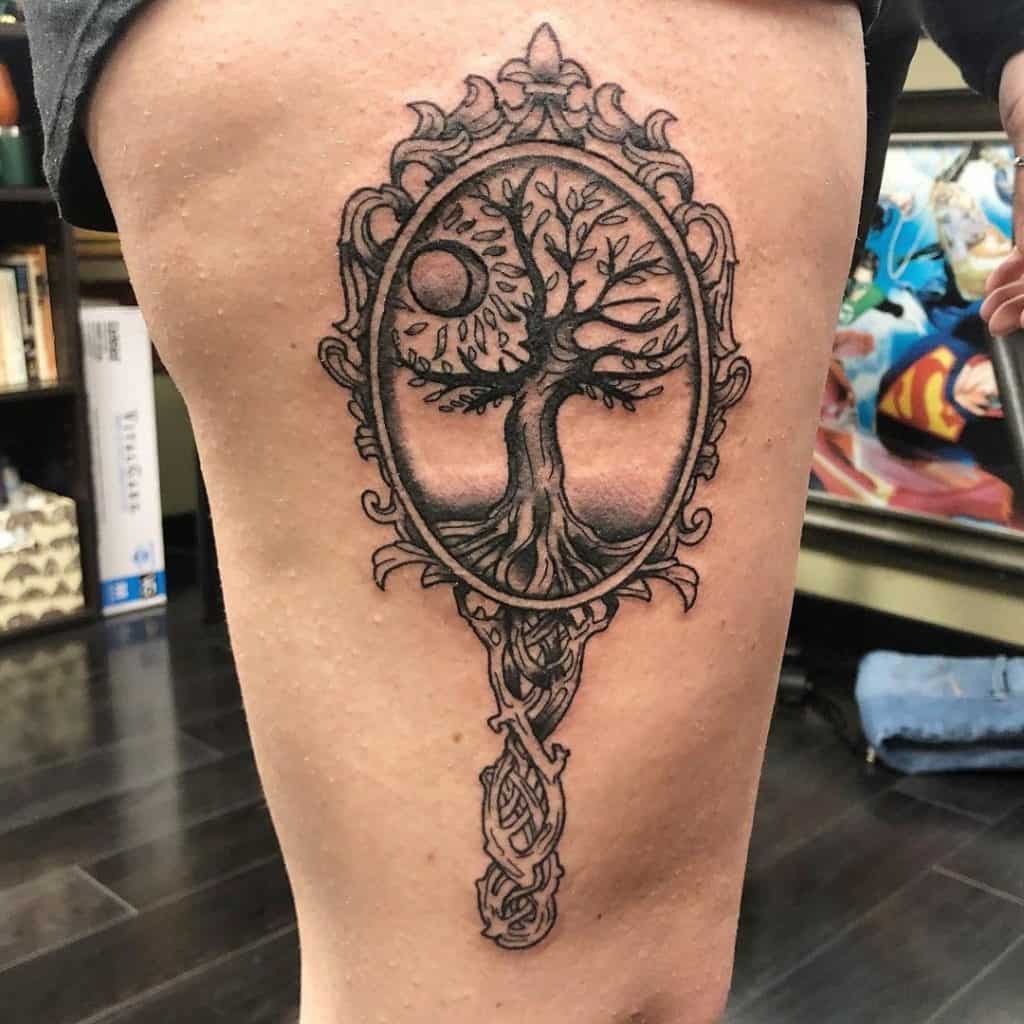 Artsy Tree Of Life Tattoo 