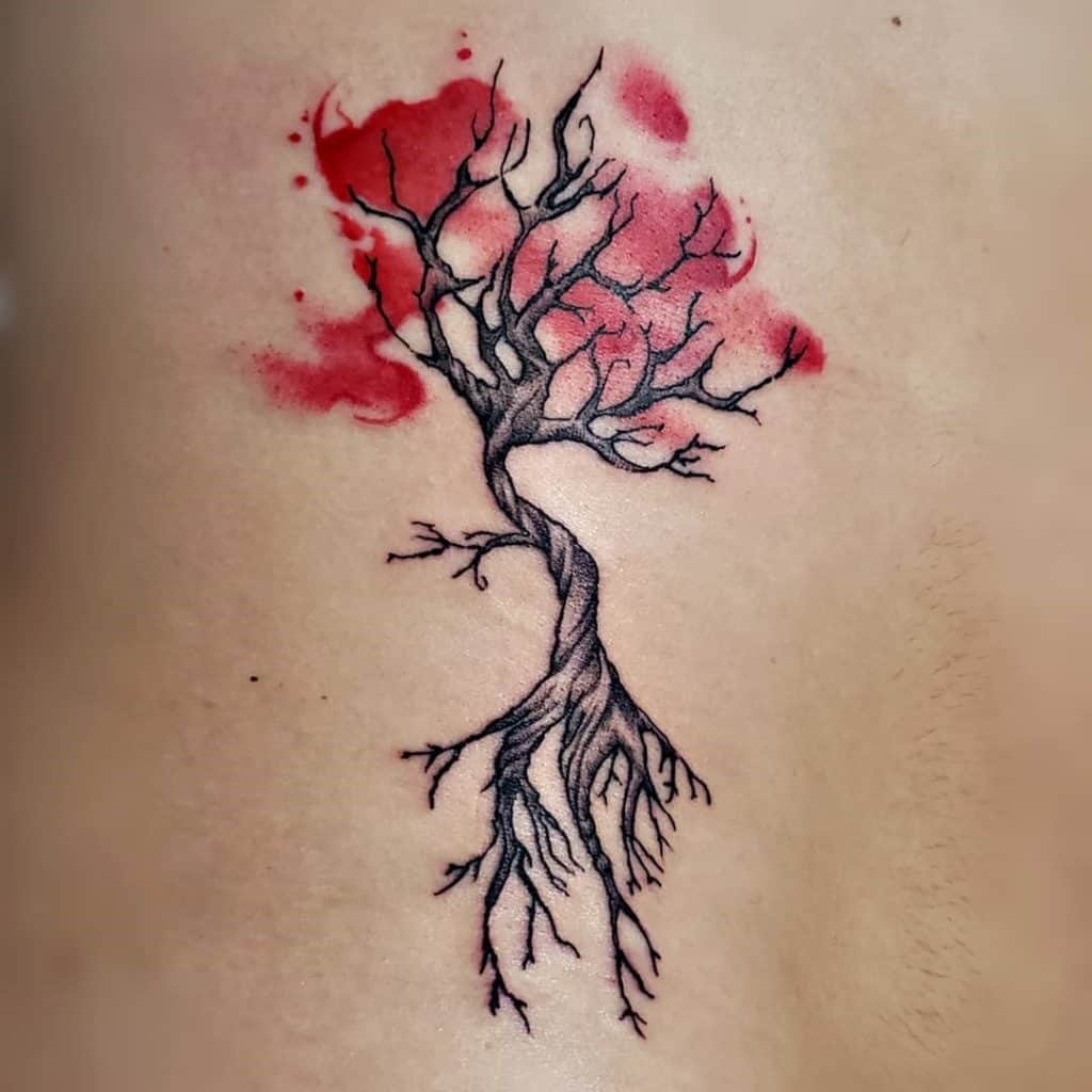 Artsy Tree Of Life Tattoo For Women 