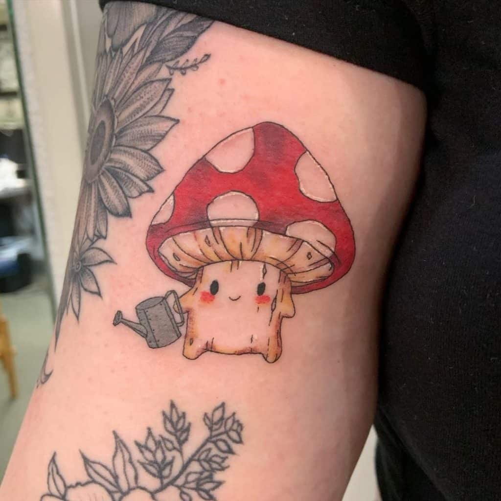 30+ Amazing Mushroom Tattoo Design Ideas (and What They Mean) - Saved Tattoo