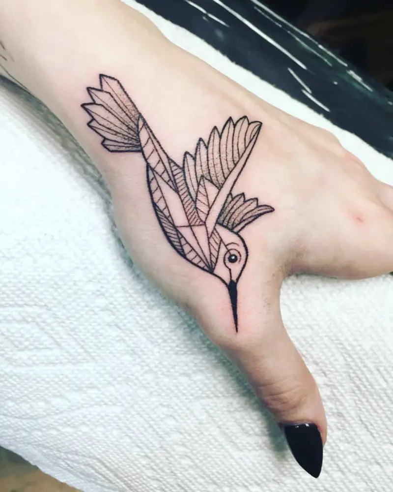  Dimensional Hummingbird Tattoos 2