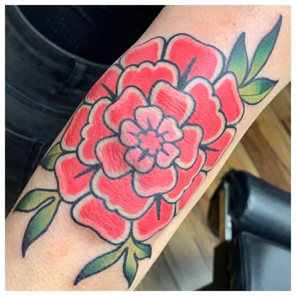 Flower Elbow Tattoos 2