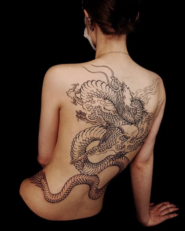 Red Dragon Tattoo Female - Tattoo Ideas and Designs | Tattoos.ai