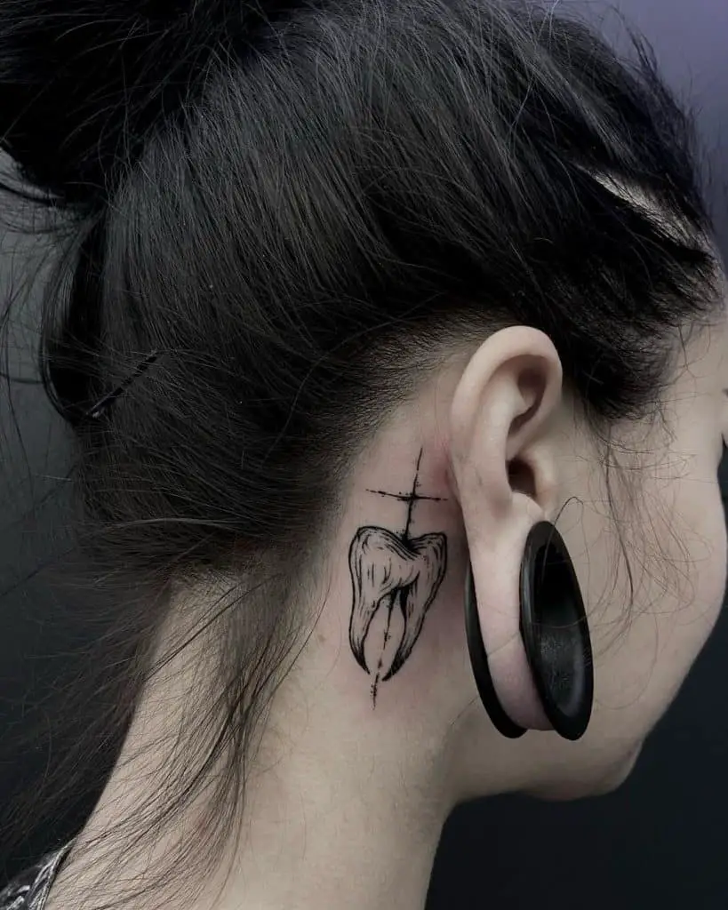 24 Amazing Behind The Ear Tattoo Design Ideas (and What They Mean) - Saved Tattoo
