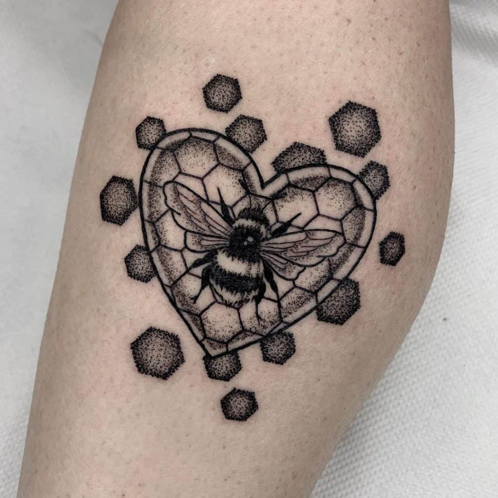 Honeycomb tattoo 5