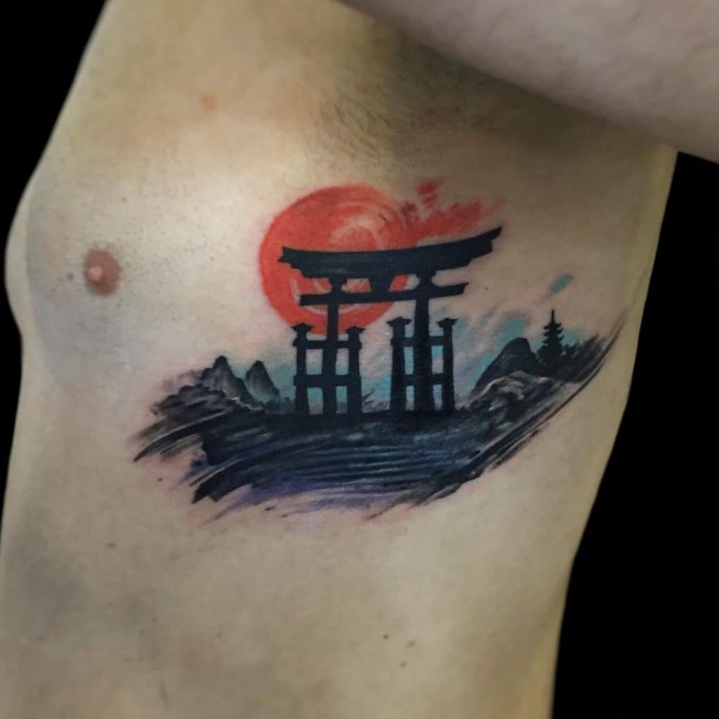 Japanese Sun Tattoo 2