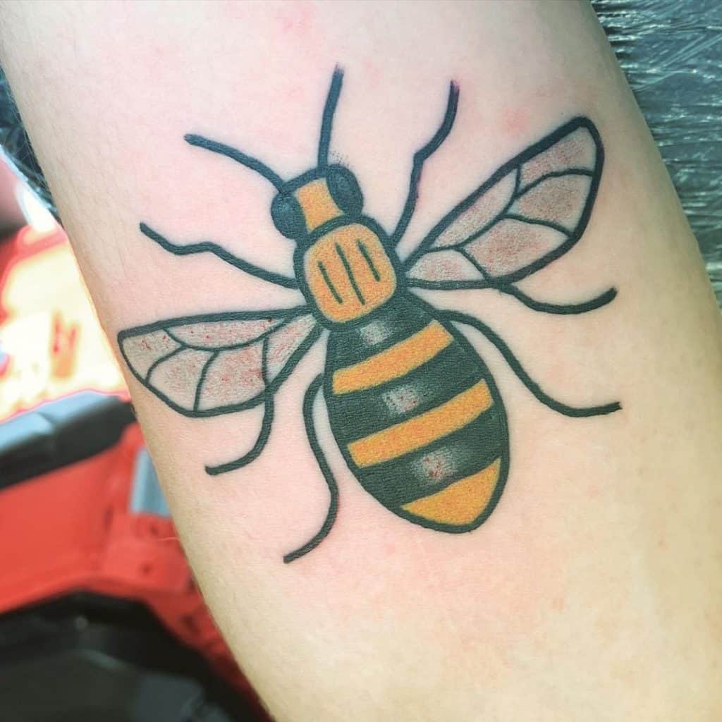 Manchester bee tattoo 5