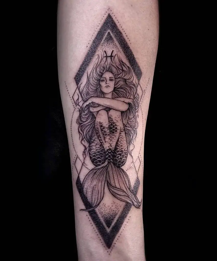 Mermaid Pisces Tattoo 1