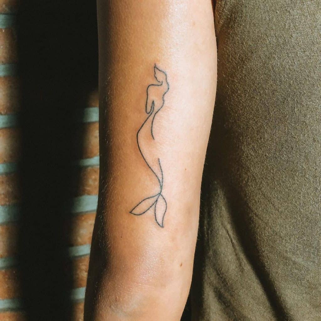 New Minimalistic Single Line Tattoos by Mo Ganji Colossal